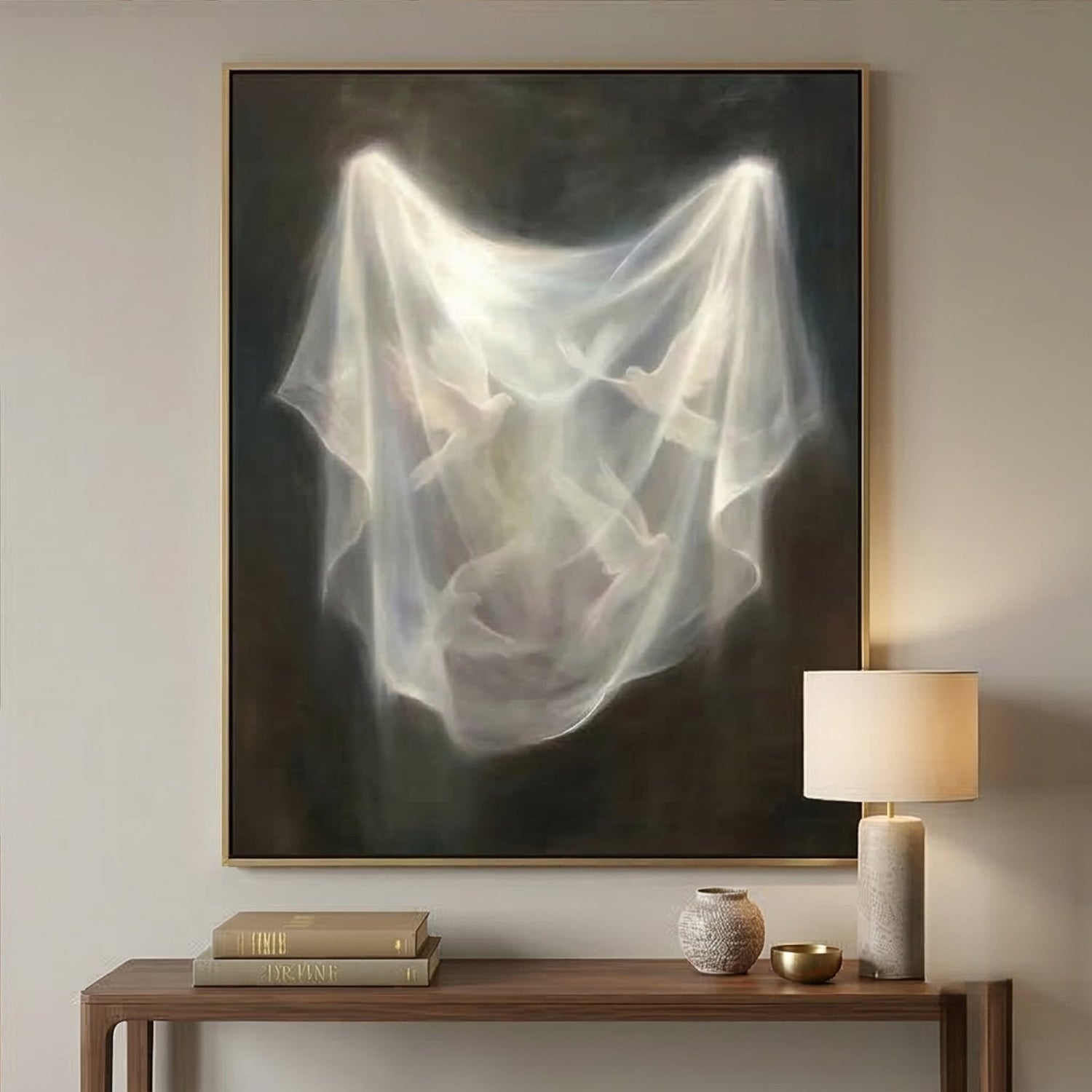 Impressionist Art | Veil of Light Filled Bedroom Wall Art
